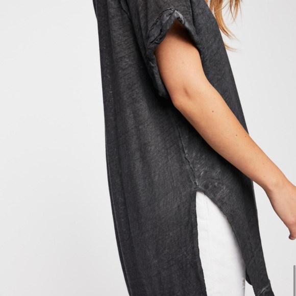 Free people we the free charcoal gray tunic - Picture 2 of 9